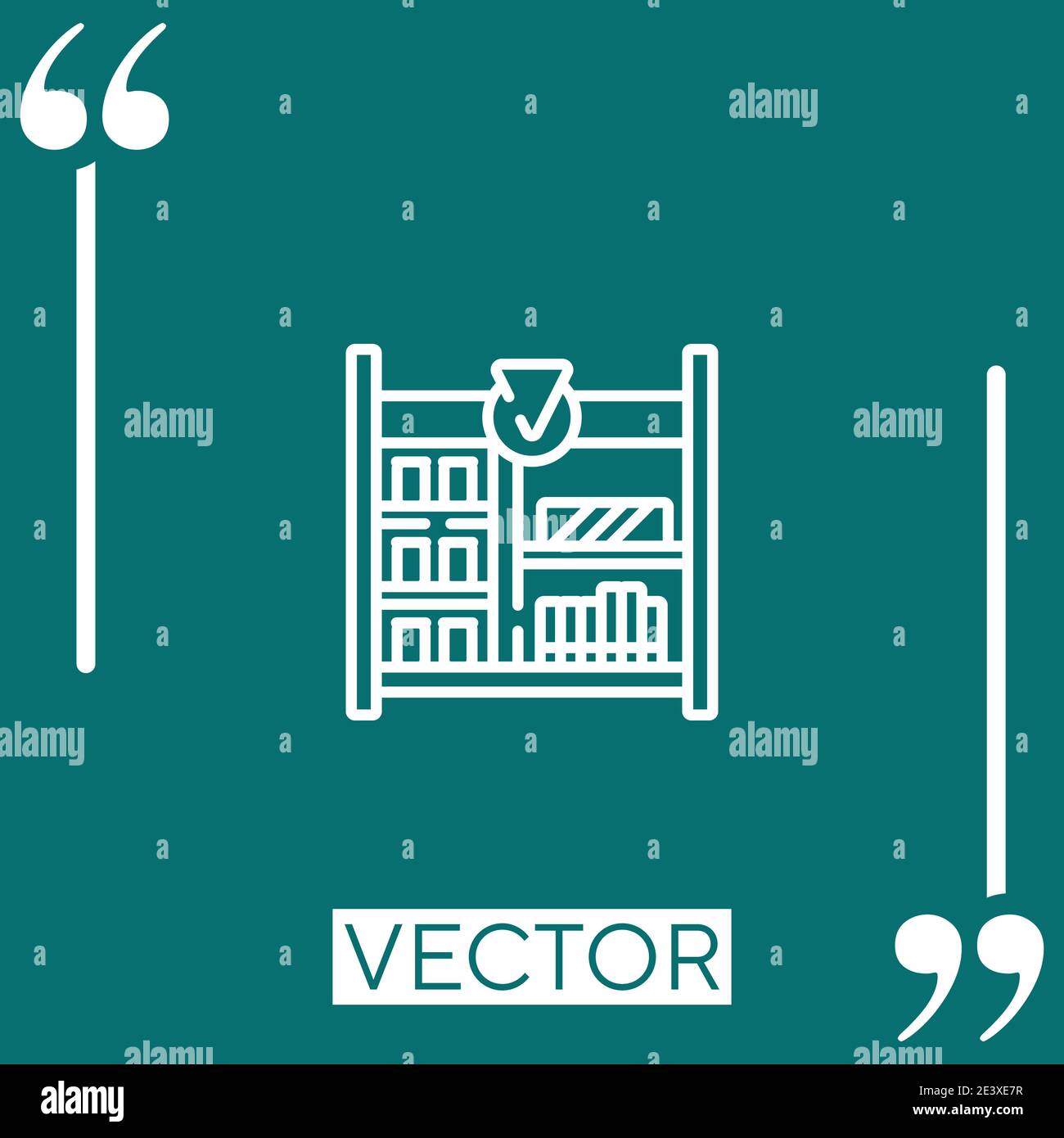 in store display vector icon Linear icon. Editable stroked line Stock