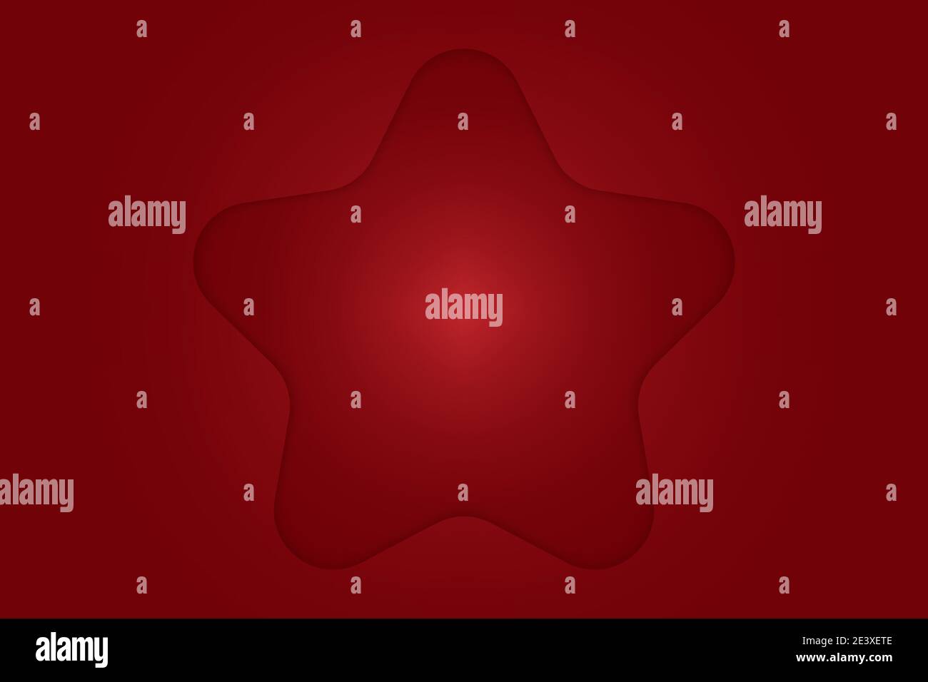 Big star frame icon on red backgrounds. Vector illustration Stock Vector