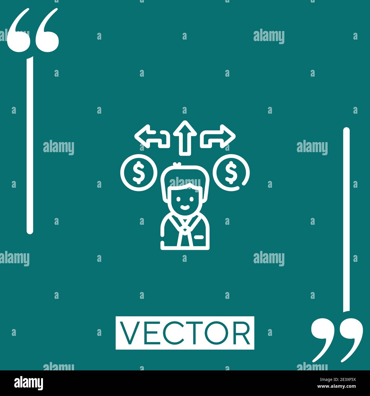 opportunities vector icon Linear icon. Editable stroked line Stock Vector