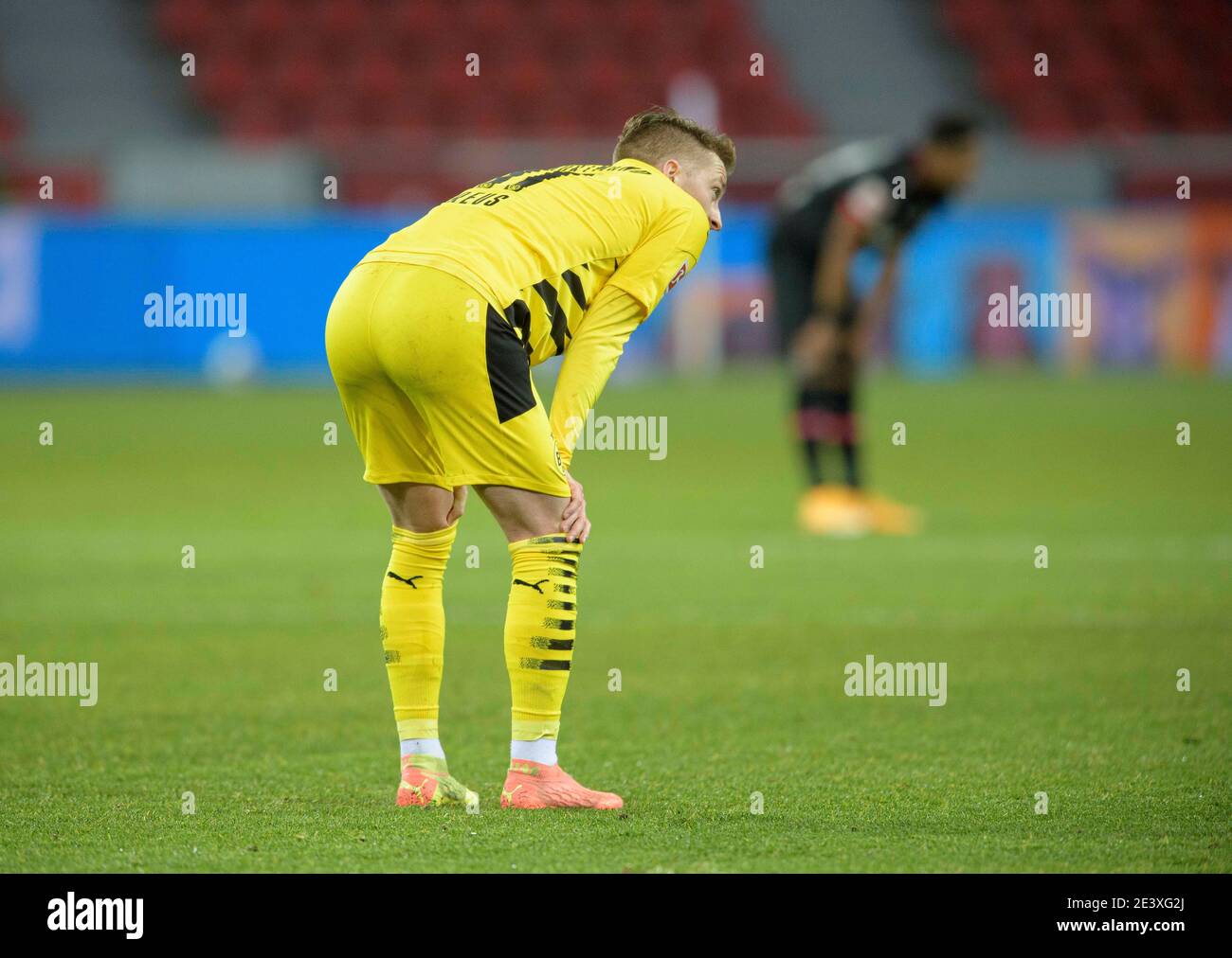 Marco REUS (DO) disappointed football 1. Bundesliga, 17th matchday, Bayer 04 Leverkusen (LEV) - Borussia Dortmund (DO), on January 19th, 2021 in Leverkusen/Germany. ¬ | usage worldwide Stock Photo