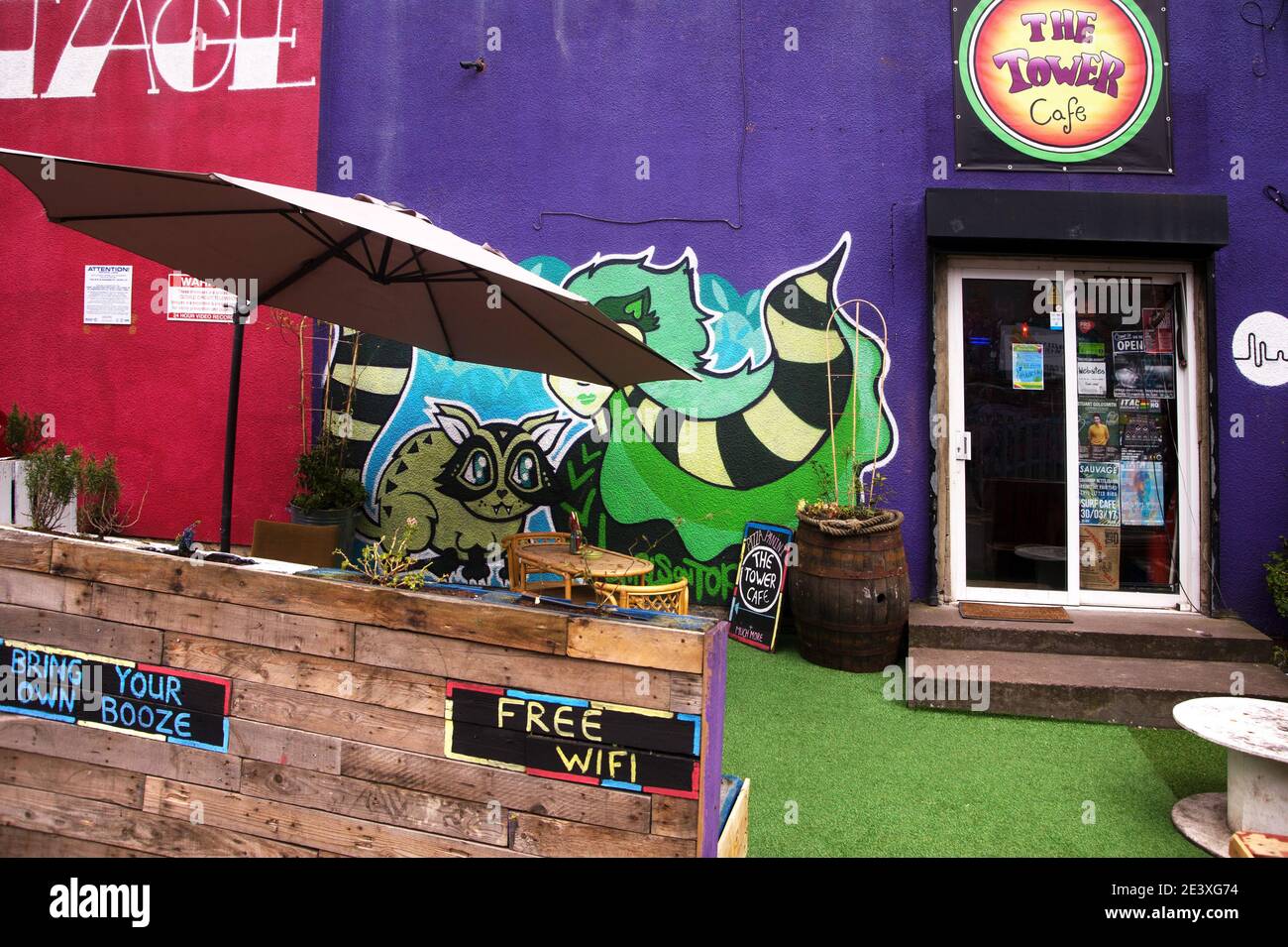 The Tower Cafe, , Stepney Road, Ouseburn, NewcastleuponTyne Stock Photo Alamy