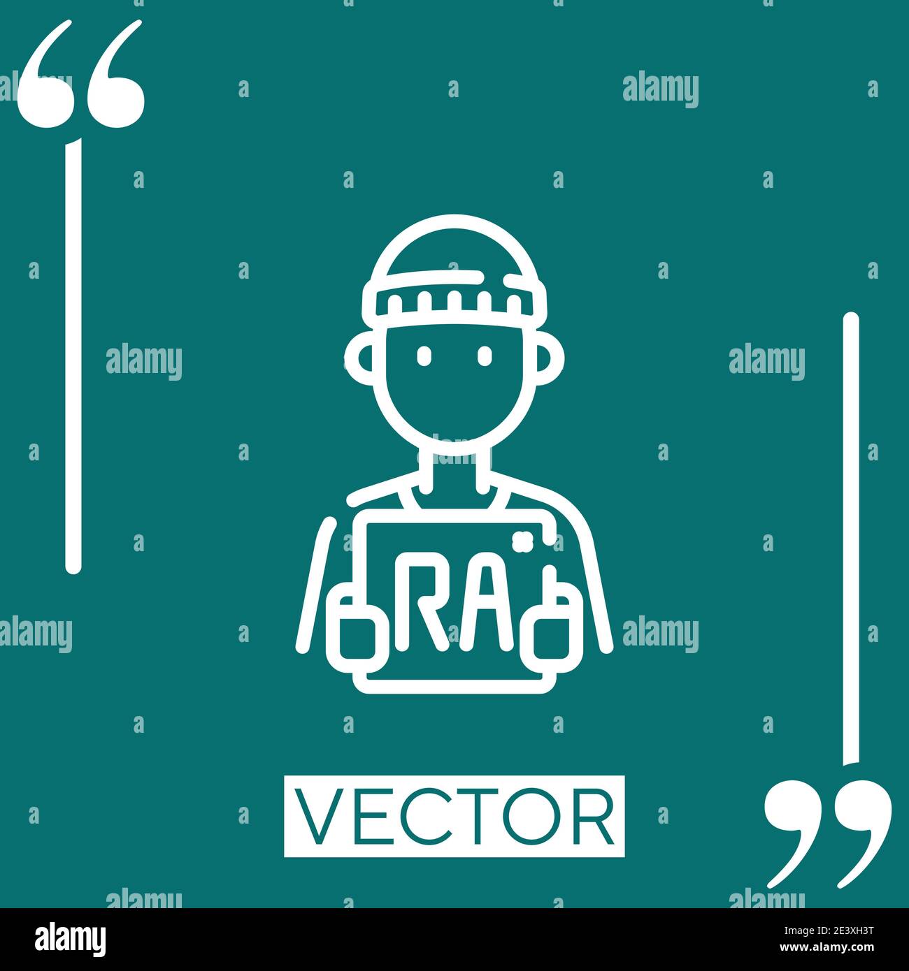 no racism vector icon Linear icon. Editable stroke line Stock Vector
