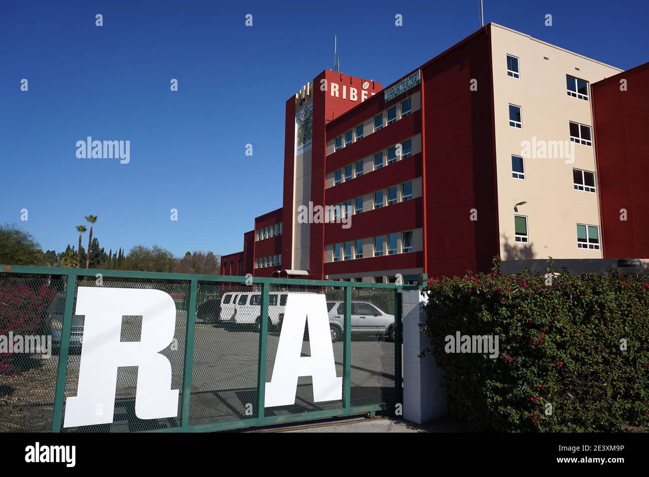 A general view of Ribet Academy College Preparatory School, Wednesday, Jan. 21, 2021, in Los Angeles. Stock Photo