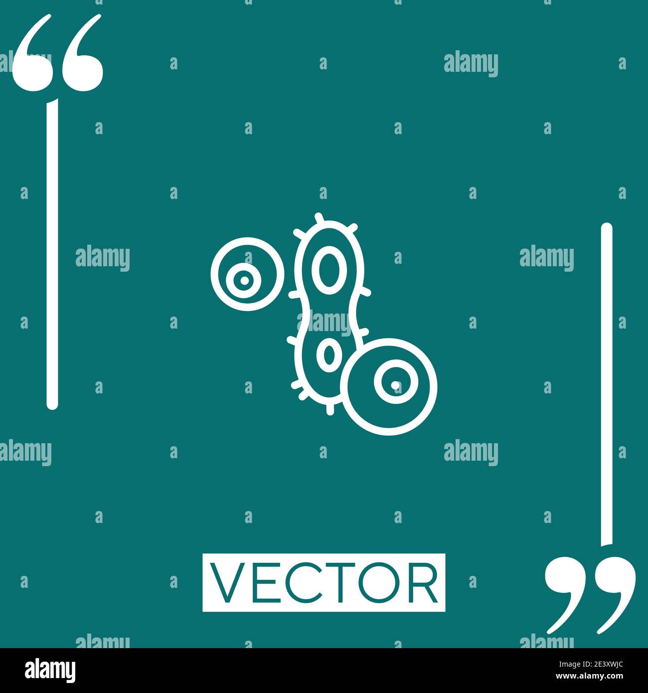 cell vector icon Linear icon. Editable stroked line Stock Vector Image ...