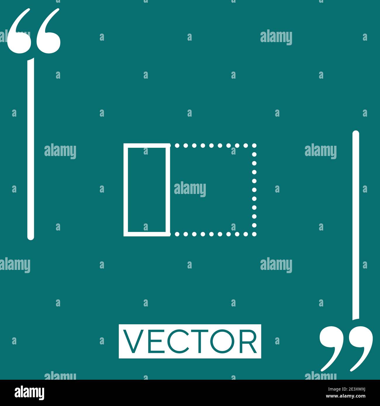 left alignment vector icon Linear icon. Editable stroke line Stock Vector