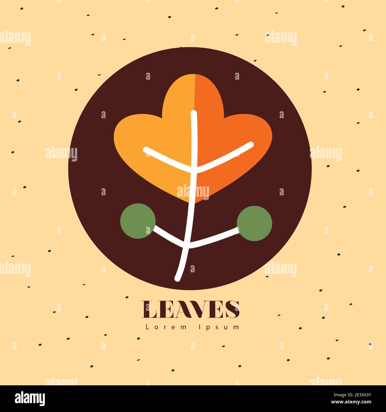 leaves line style icons design of Plant natural floral and theme Vector ...