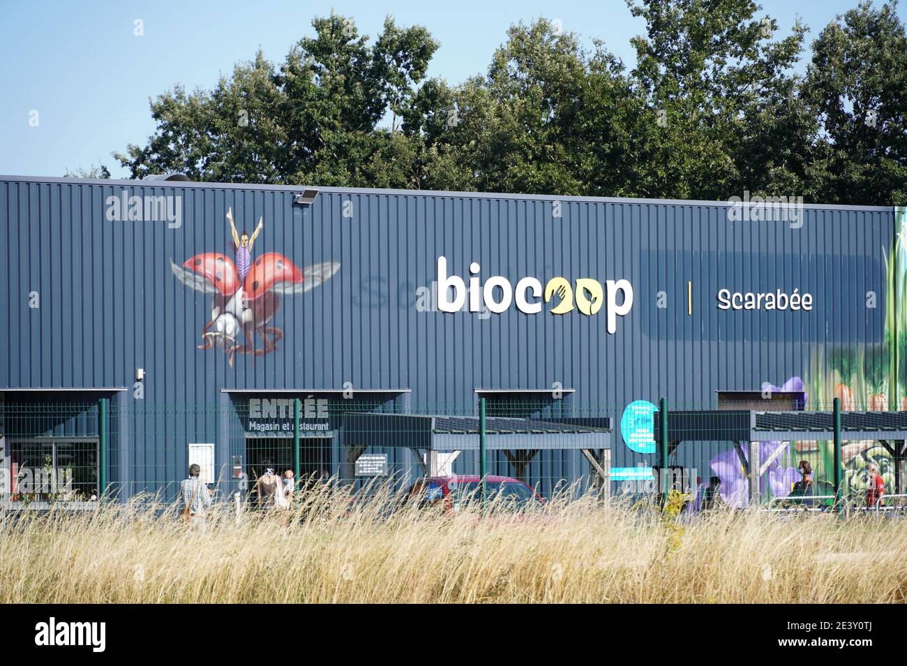 Rennes (Brittany, north-western France): “Scarabee Biocoop” health food  store in the district of Cleunay. Food co-op, organic produce and fresh  food Stock Photo - Alamy