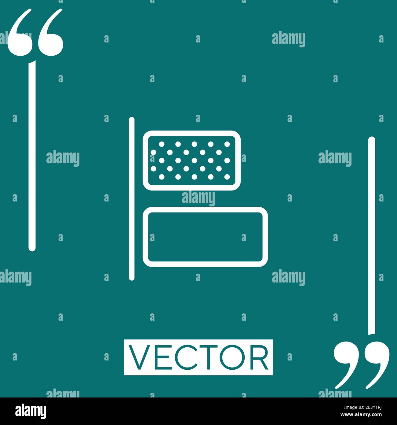 left alignment vector icon Linear icon. Editable stroke line Stock Vector