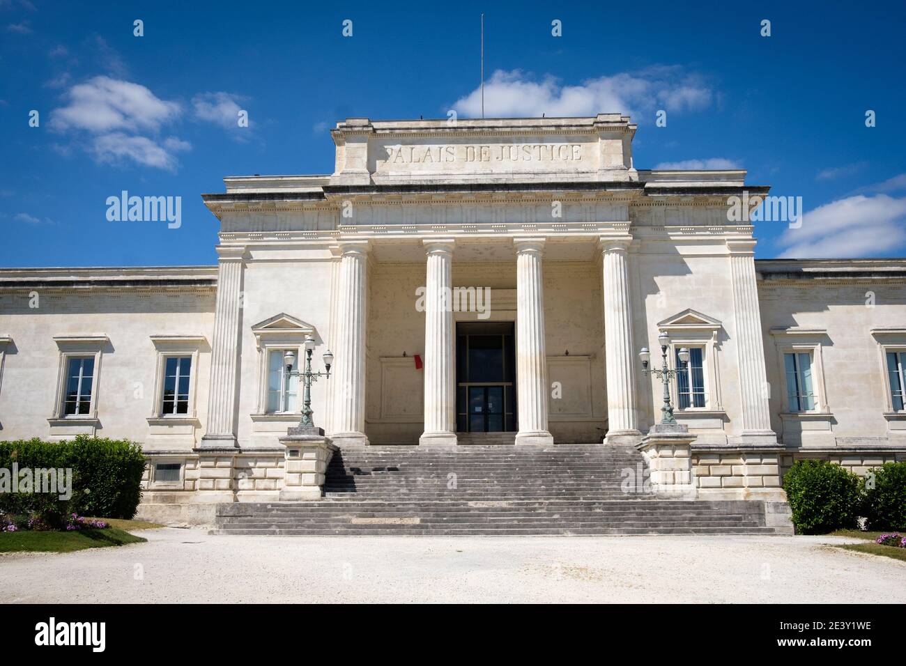 Saintes (western France): outer view of the Law Courts Stock Photo