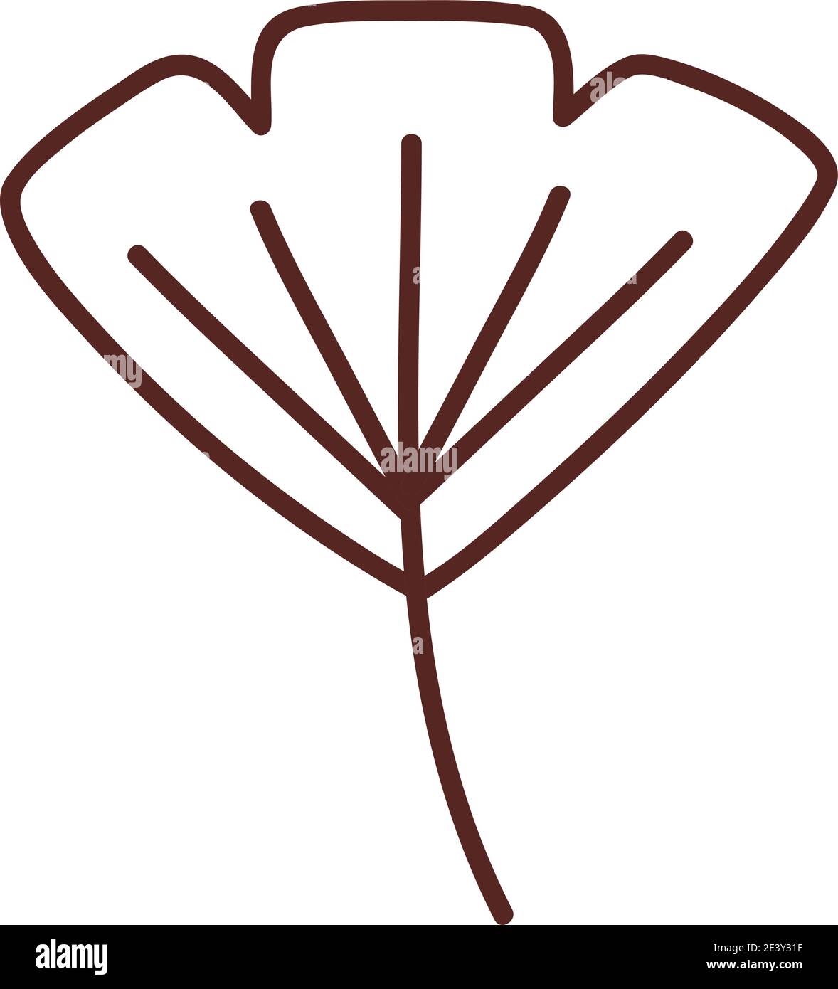 leaf line style icon isolated design of Plant natural floral theme ...