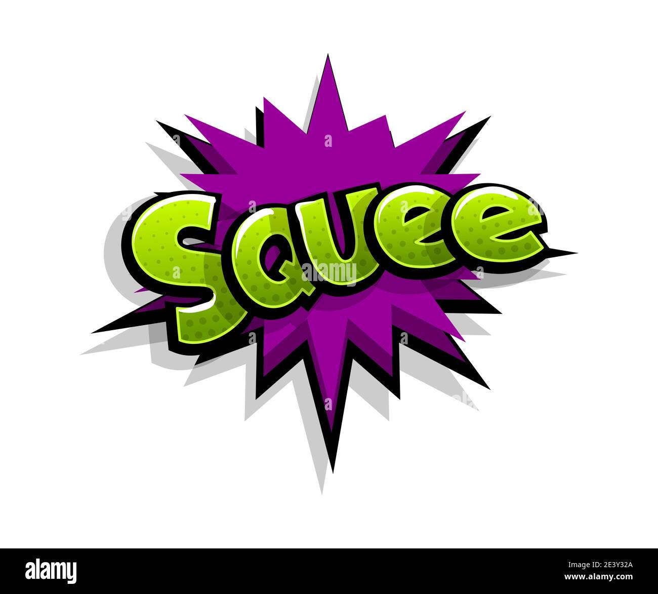 Lettering squee, shh, boom . Comic text logo sound effects. Vector bubble  icon speech phrase, cartoon font label, sounds illustration. Comics book  fun Stock Vector Image & Art - Alamy