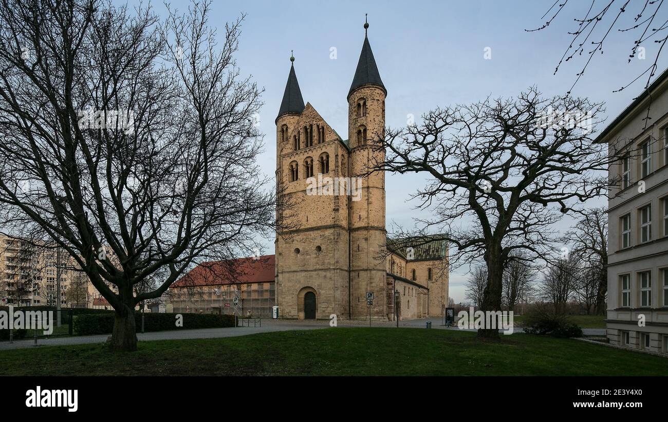 Magdeburg, Kloster Unser Lieben Frauen, Blick von Südwesten Stock Photo