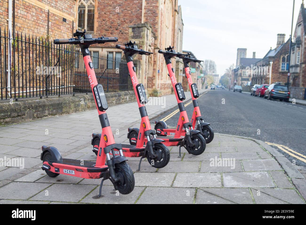 VOI electric e scooter bristol trial Stock Photo Alamy