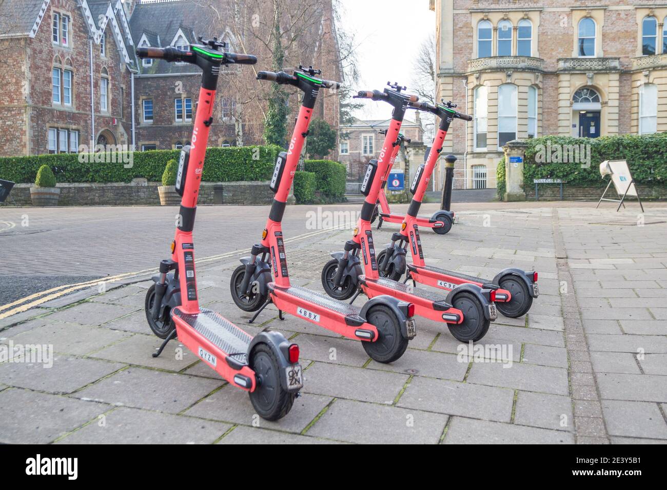 VOI electric e scooter bristol trial Stock Photo Alamy