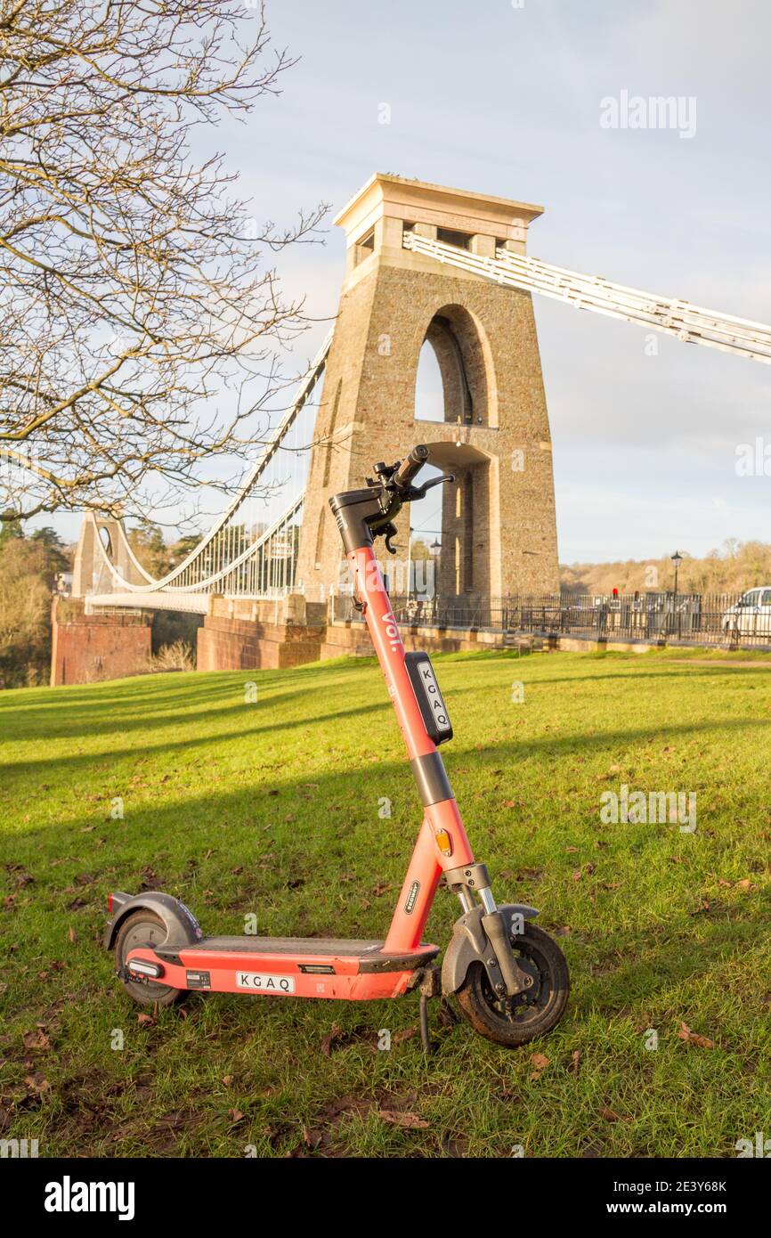 VOI electric e scooter bristol trial Stock Photo Alamy