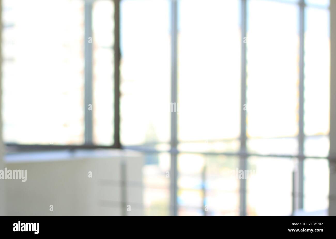 image of a room with glass walls in an office building Stock Photo - Alamy