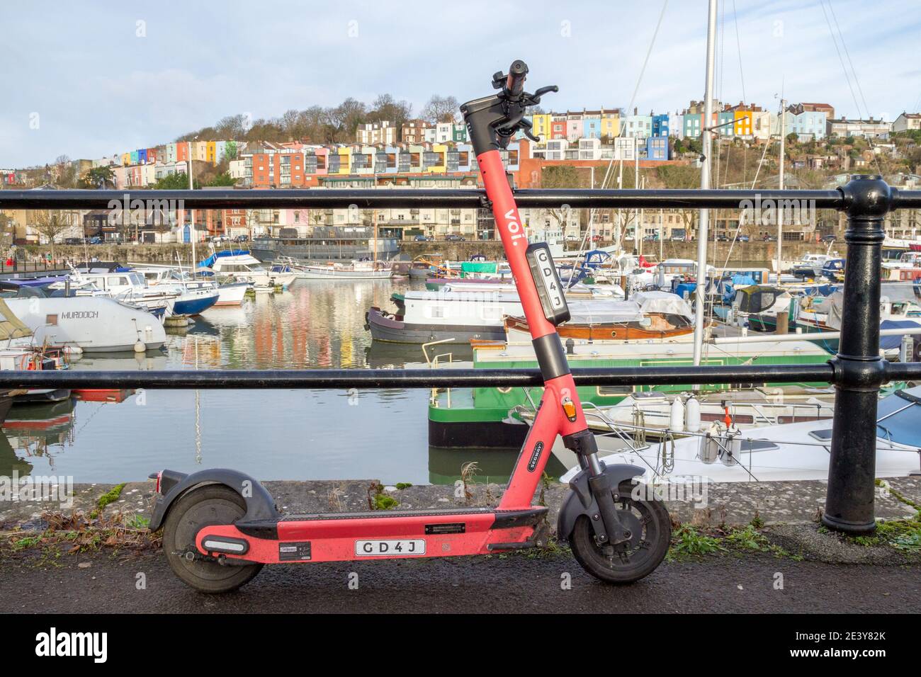 VOI electric e scooter bristol trial Stock Photo Alamy