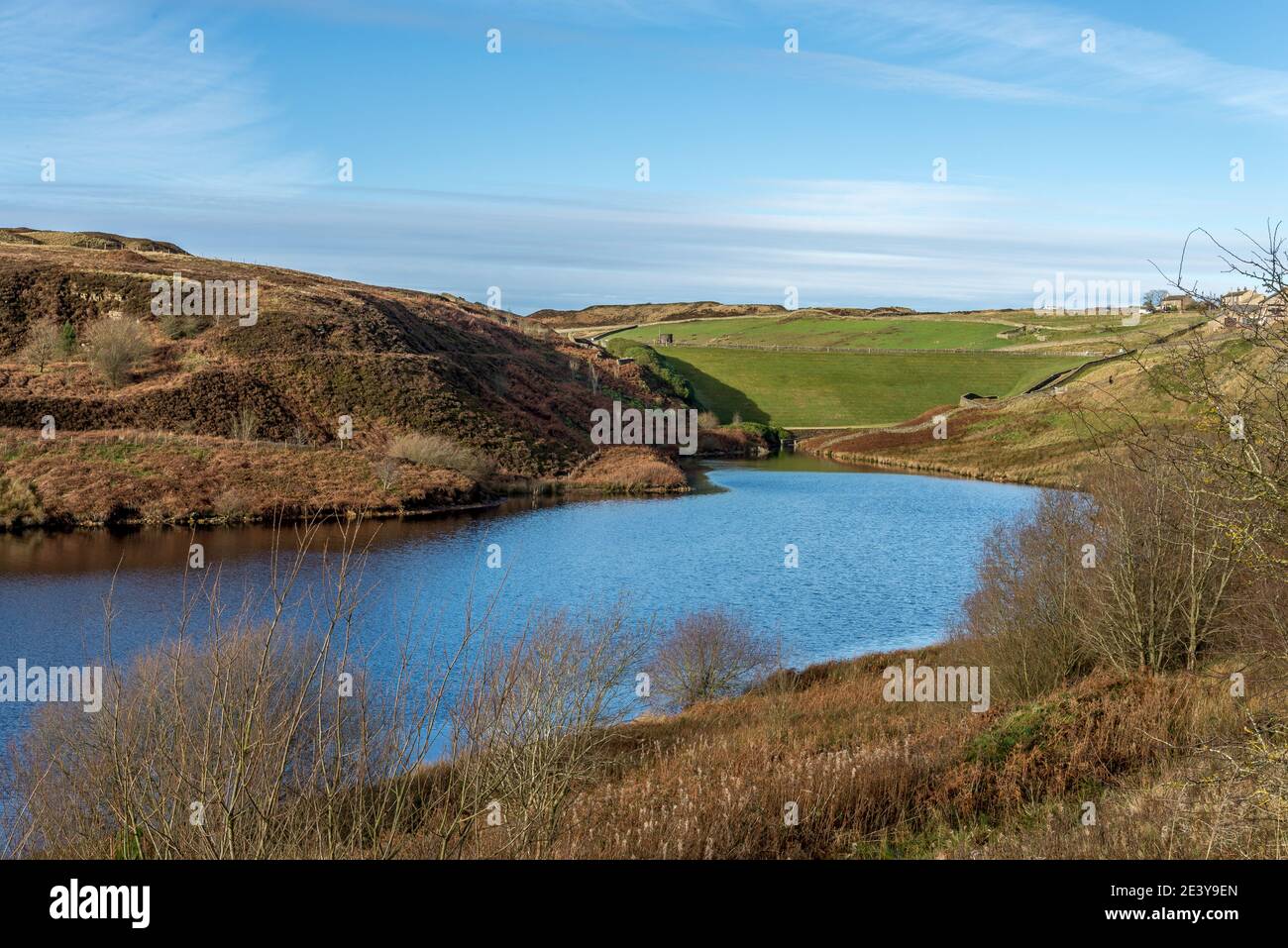Winscar Reservoir, Dunford Road, Holmfirth, West Yorkshire, England, UK Stock Photo