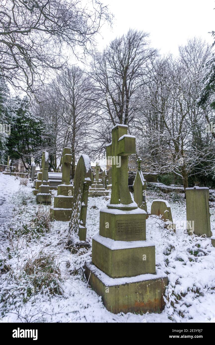 The graveyard of All Saints Church, Towngate, Netherthong, Holmfirth ...