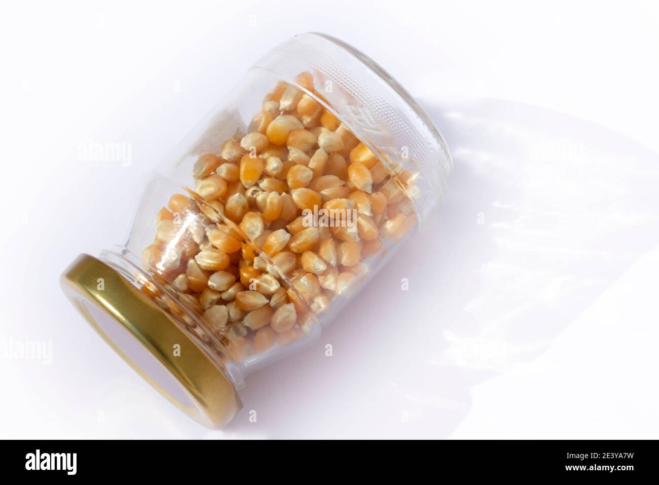 corn kernels in the jar Stock Photo Alamy