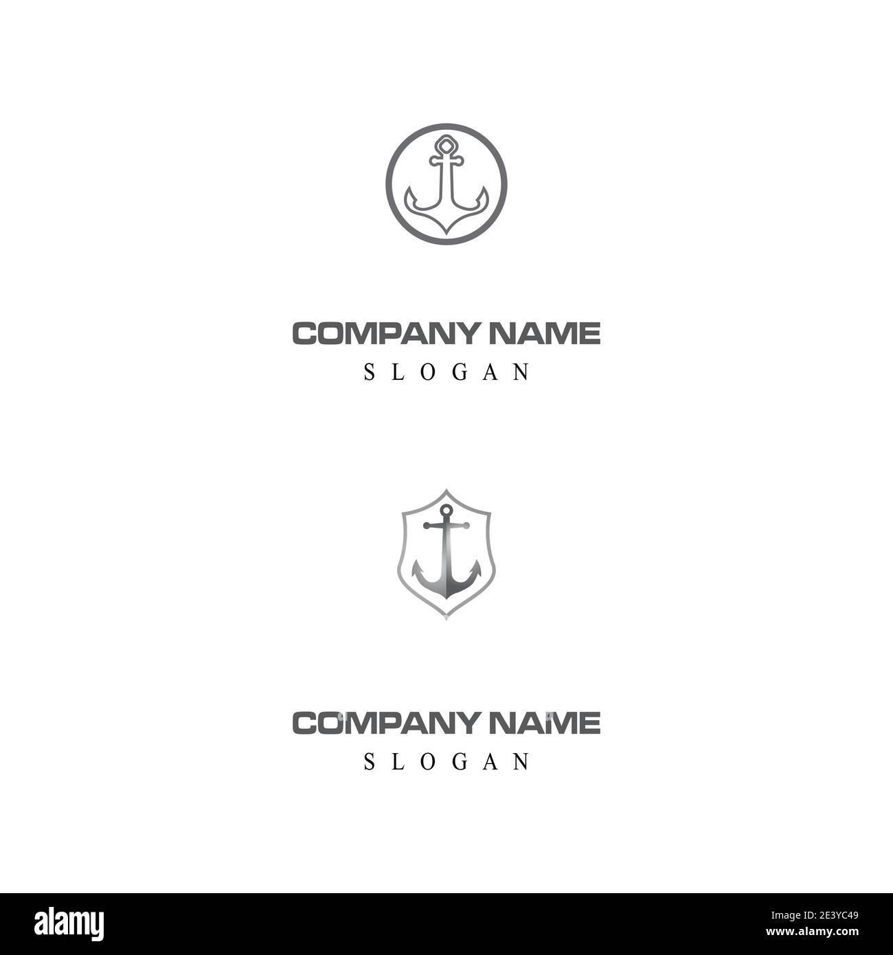 Anchor Logo Template vector symbol nature Stock Vector