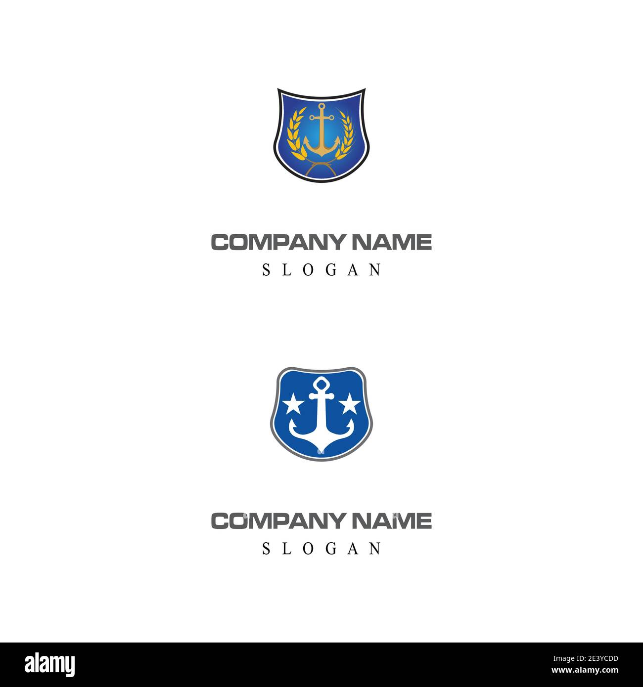 Anchor Logo Template vector symbol nature Stock Vector