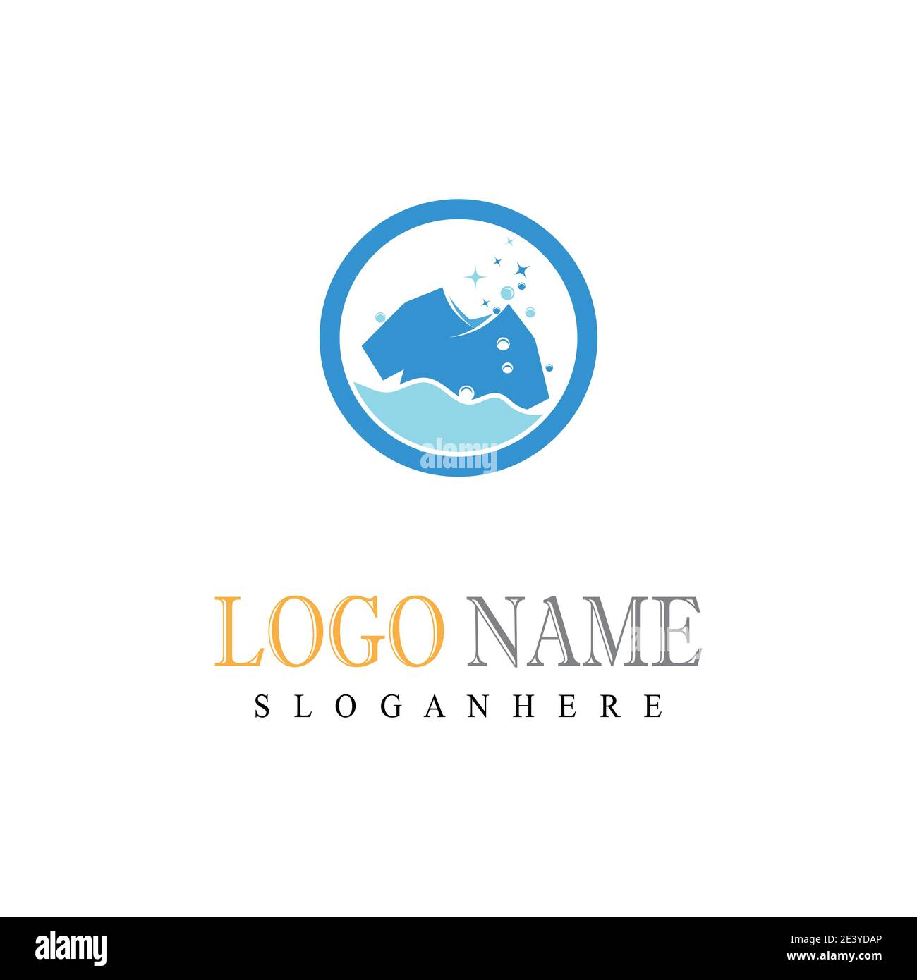 Laundry Logo Template vector symbol nature Stock Vector