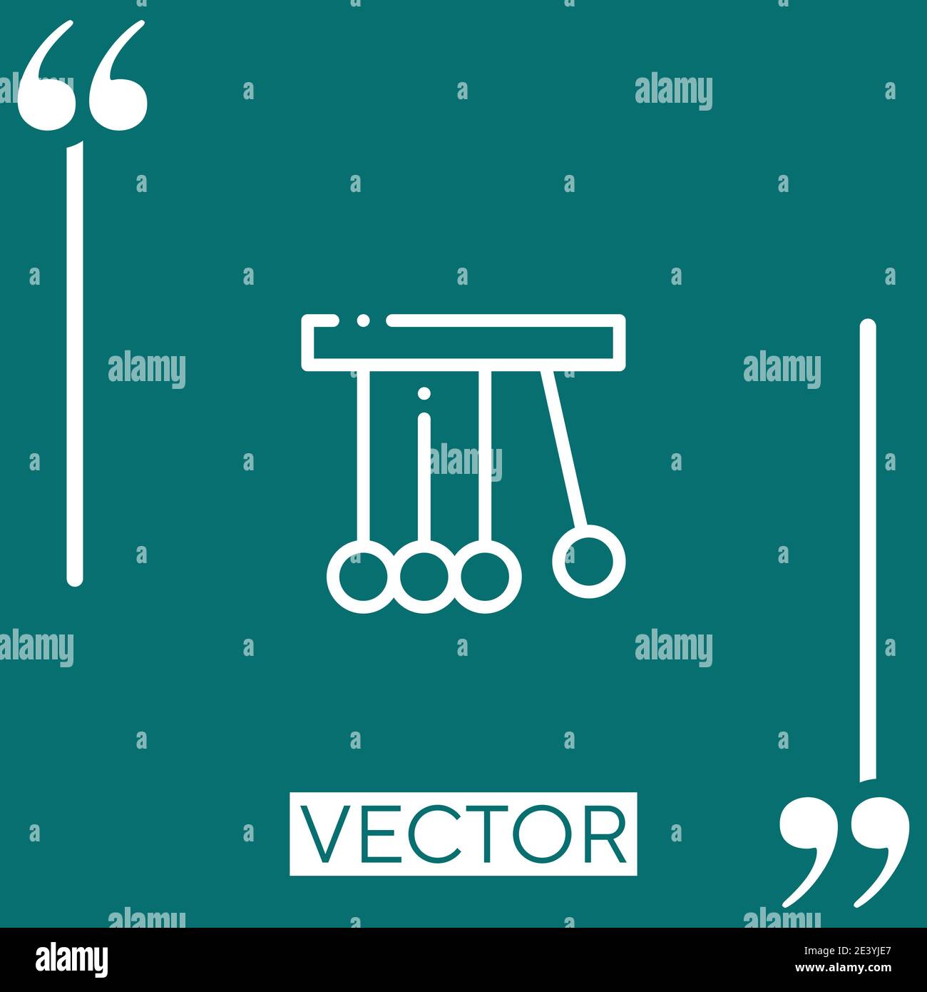 pendulum vector icon Linear icon. Editable stroke line Stock Vector