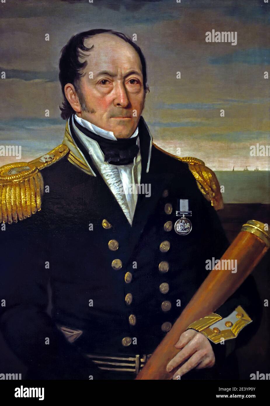 Commodore Richard Israel Alleyn 1846 Théophile Hamel 1817 – 1870, Canada, Canadian, Stock Photo