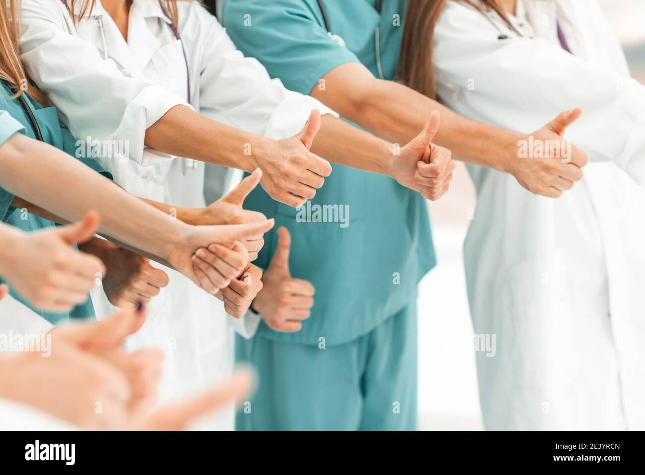 Medical team in coat hi-res stock photography and images - Alamy
