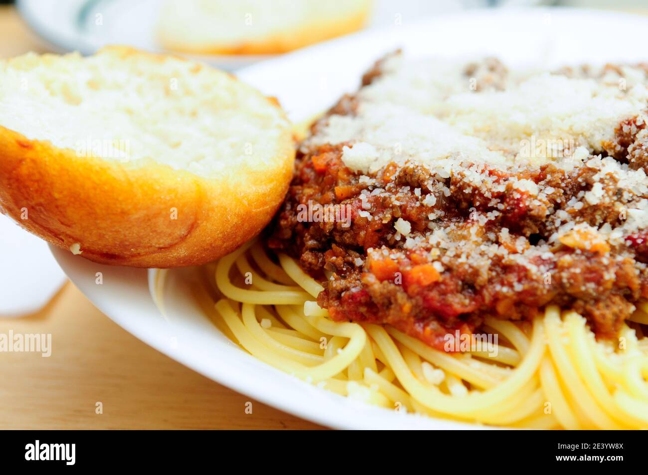 healthy gluten free pasta noodles with home made meat and tomato Stock