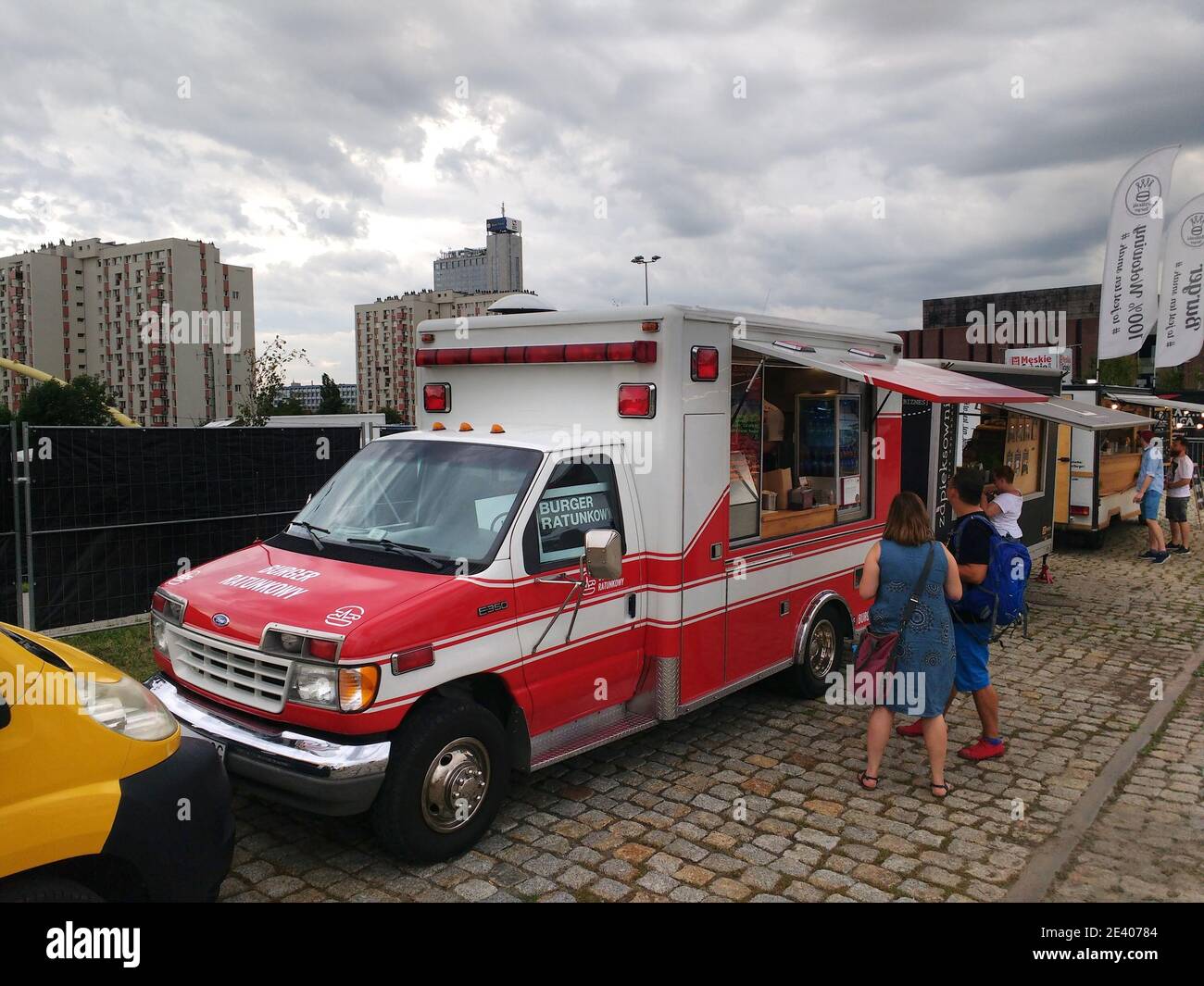 KATOWICE, POLAND - AUGUST 10, 2019: People visit food trucks at a music  event Meskie Granie in Katowice, Poland Stock Photo - Alamy