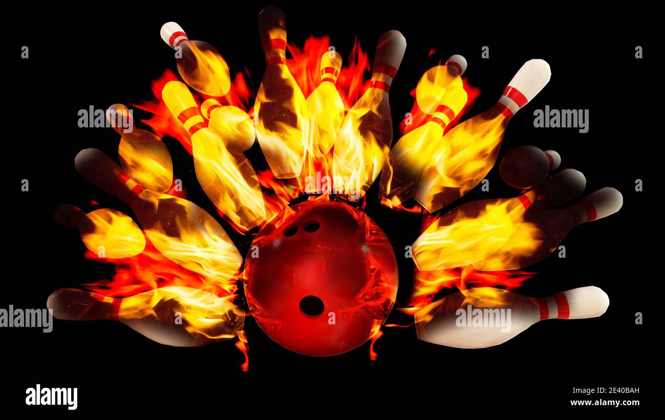 Flaming bowling ball hi-res stock photography and images - Alamy