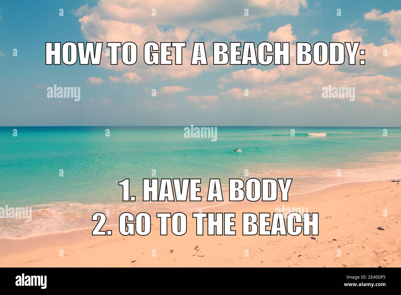 Bikini body memes hires stock photography and images Alamy
