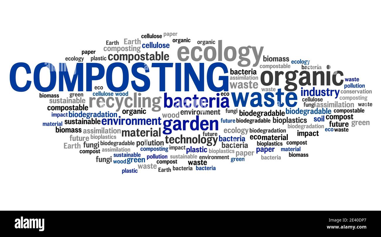 Compost compost word cloud concept Cut Out Stock Images & Pictures Alamy