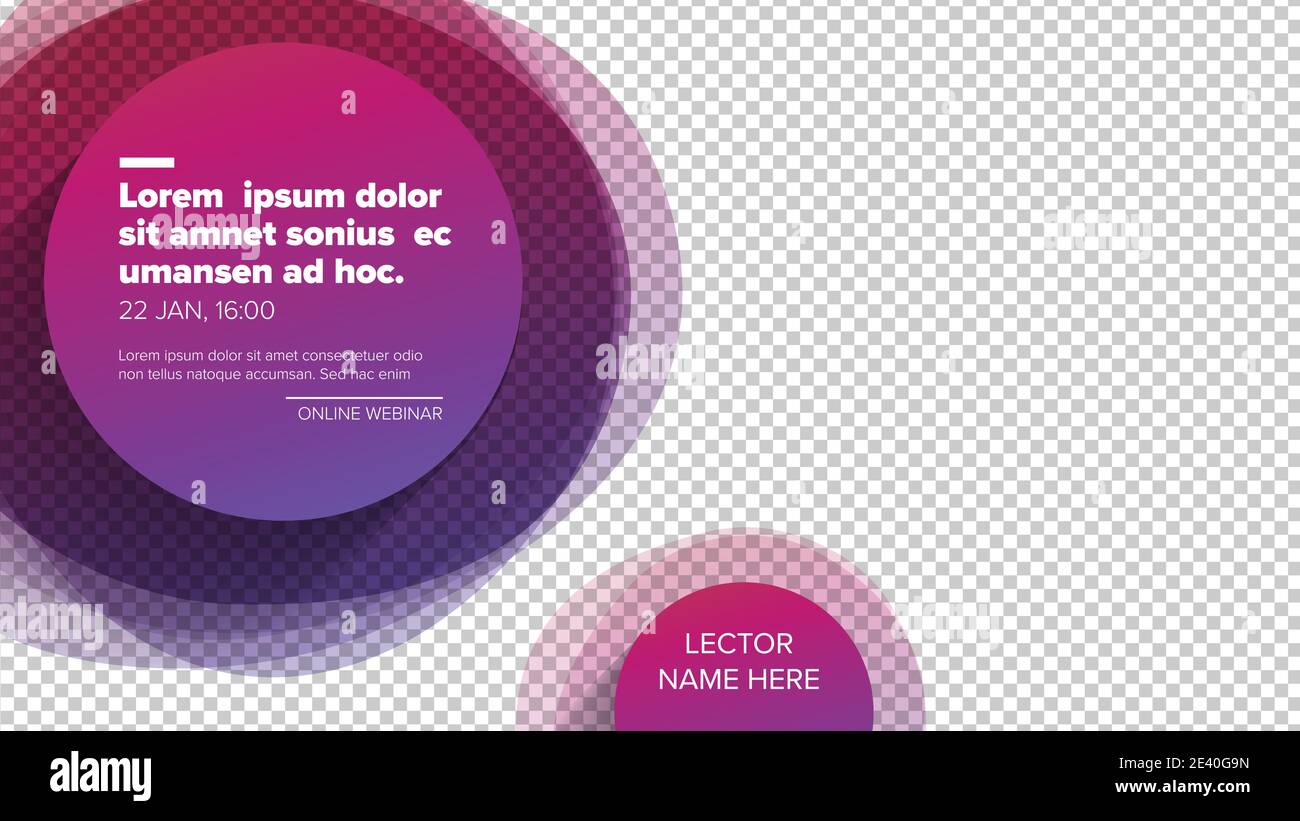 Social network event cover banner header template for online webinar