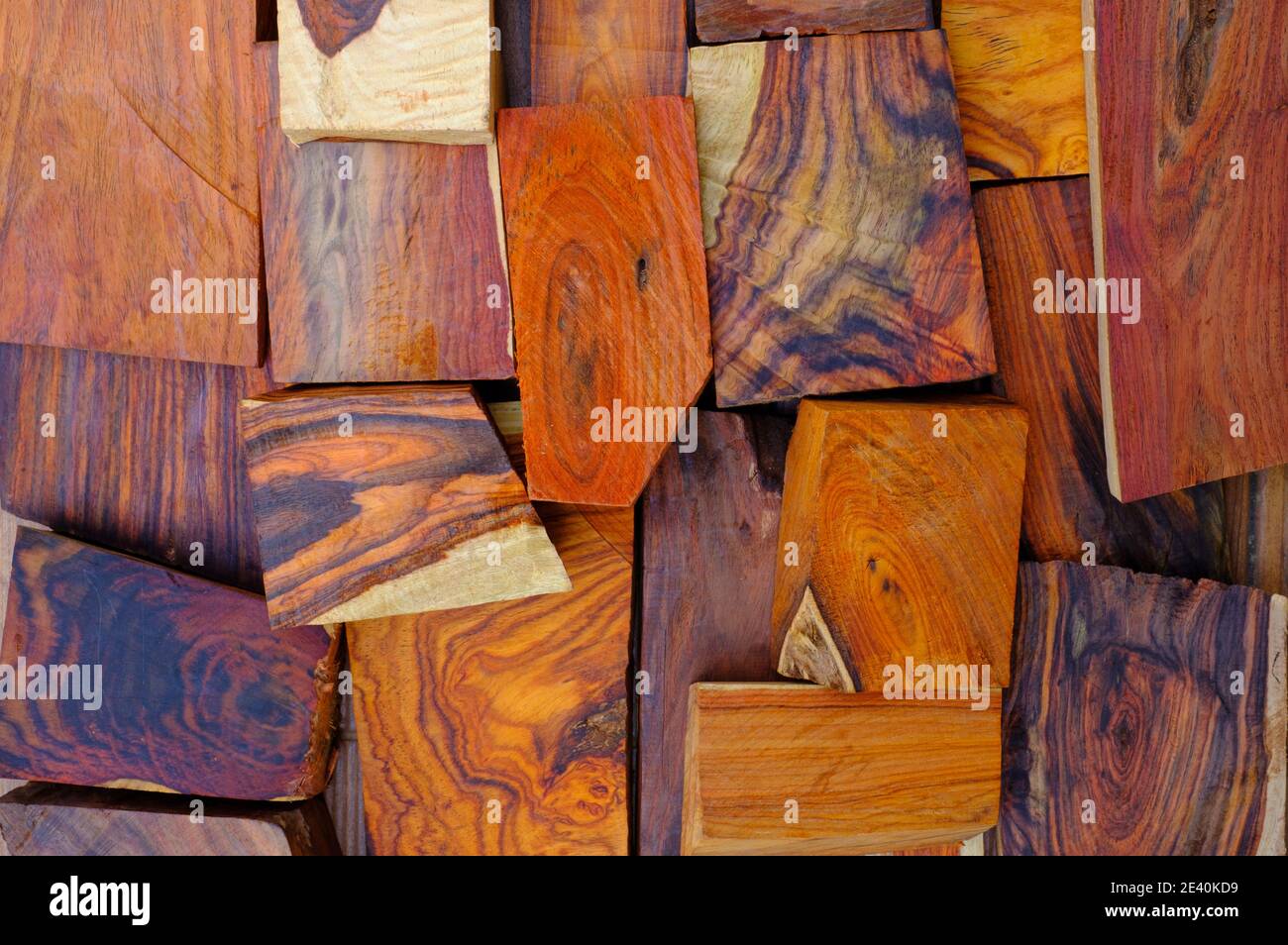 Wall natural rosewood timber background Stock Photo