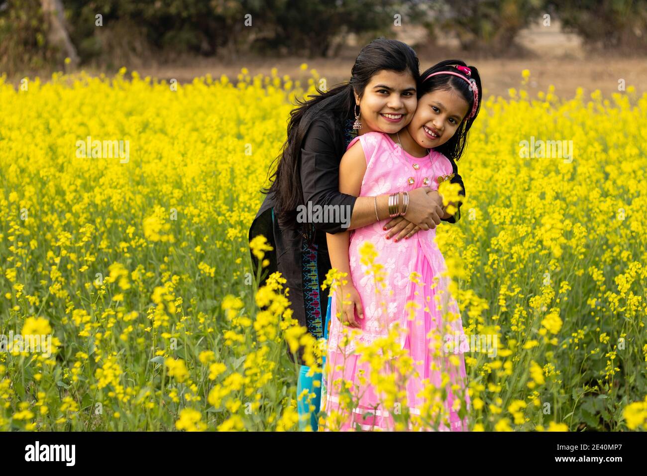 Indian village mother daughter hi-res stock photography and images - Alamy
