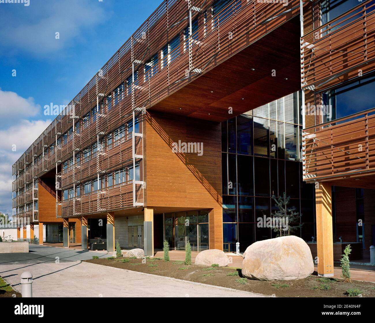 Finnforest Headquarters Architect: Helin & Co Architects, 2005, Espoo, finnland, finland, Finlandia, Finlandia Stock Photo