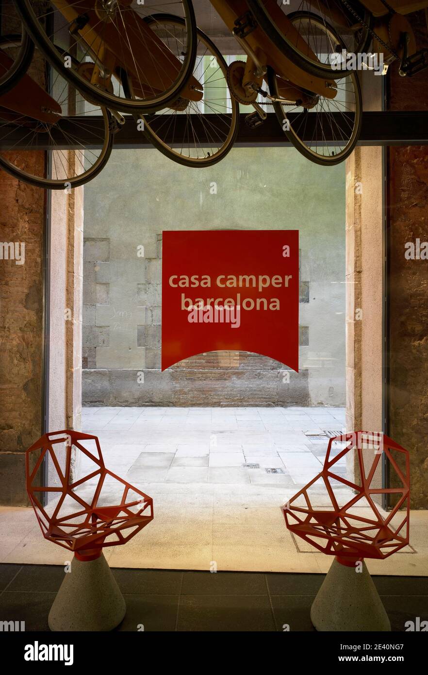 Casa Camper Ferran Amat, hotel, hotel, albergo, hotel, Barcelona 2005,, spanien, spain, Spagna, Espa–a Catalu–a Stock Photo