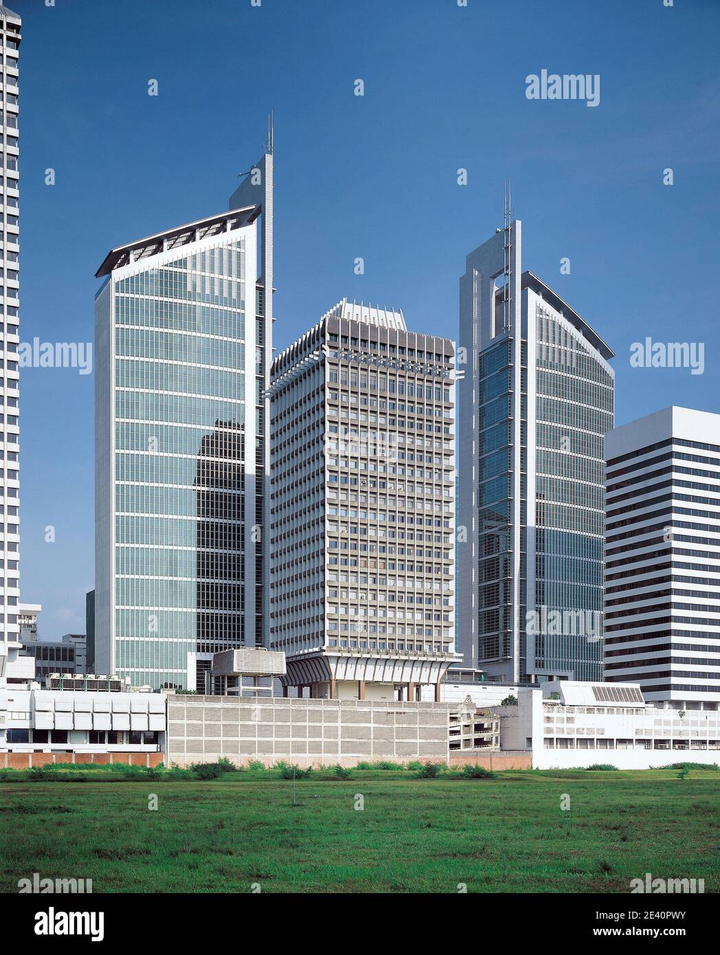 DOM032, SGX centres Singapore, Kohn, Pedersen Fox, hochhaus, high-rise building, multi-story building, grattacielo, rascacielos, SGX centres Singapore Stock Photo
