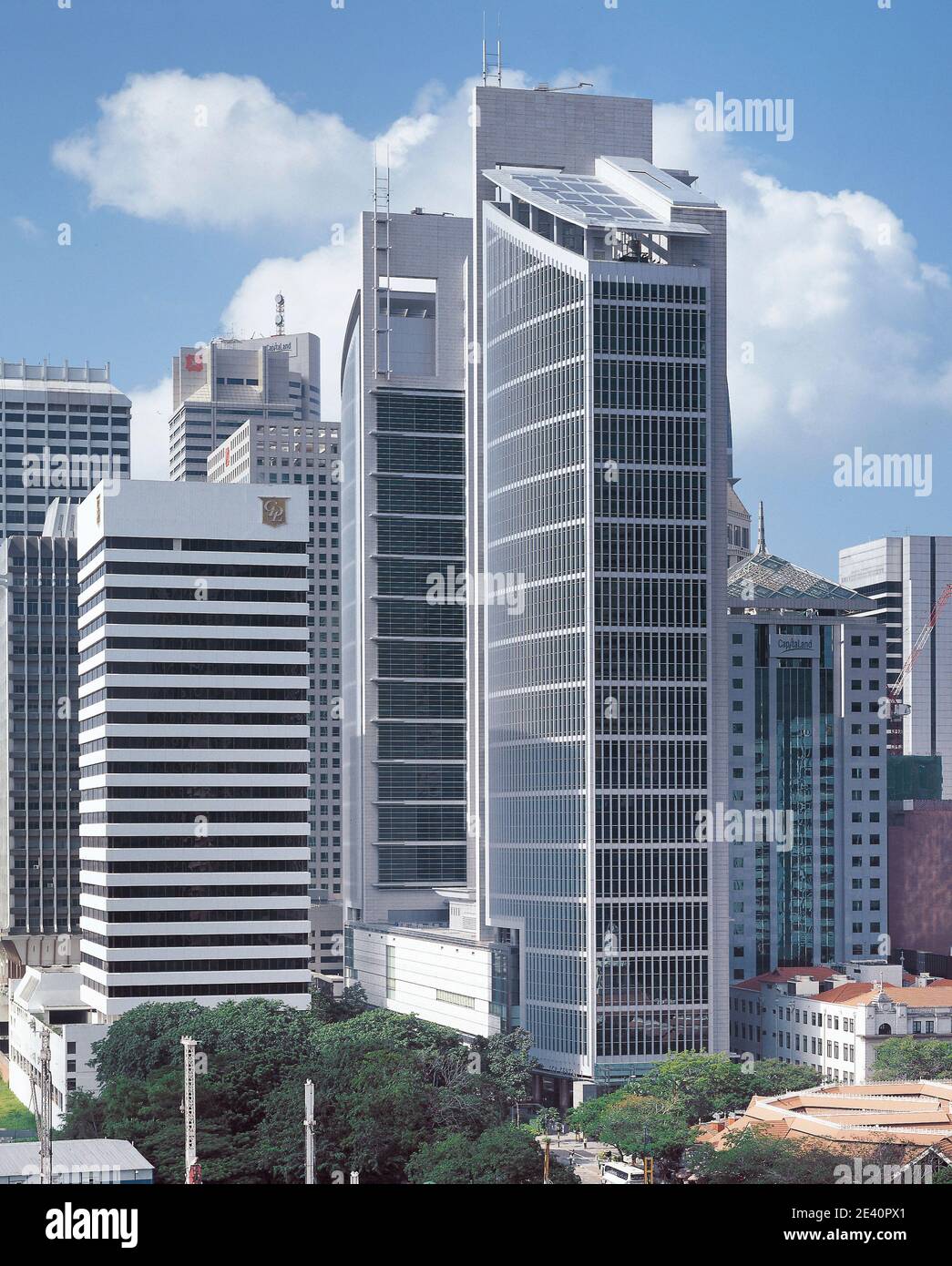 DOM028, SGX centres Singapore, Kohn, Pedersen Fox, hochhaus, high-rise building, multi-story building, grattacielo, rascacielos, SGX centres Singapore Stock Photo