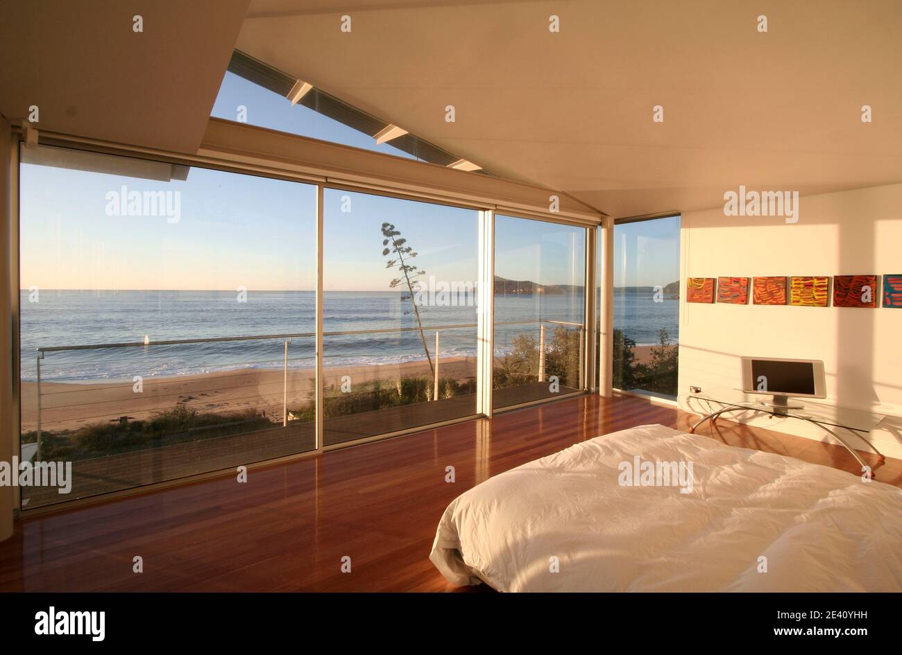 Pearl Beach House, Ettalong, New South Wales, Australien, Australia, Architect: Ed Lippman, 2006 Stock Photo