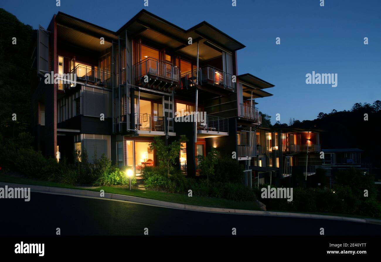 Viridian Apartments, Noosa Heads, Queensland, Australien, Australia, Architect: John Mainwaring, 2007, wohnhaus, casa, vivienda, residential house, re Stock Photo