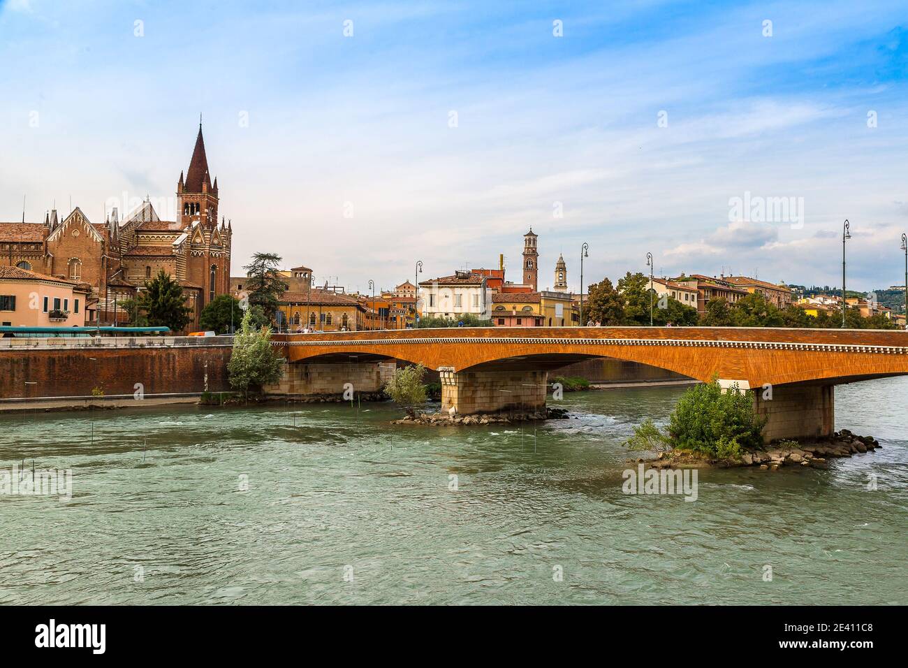 Cityscape of Verona in a beautiful summer day, Italy Stock Photo - Alamy