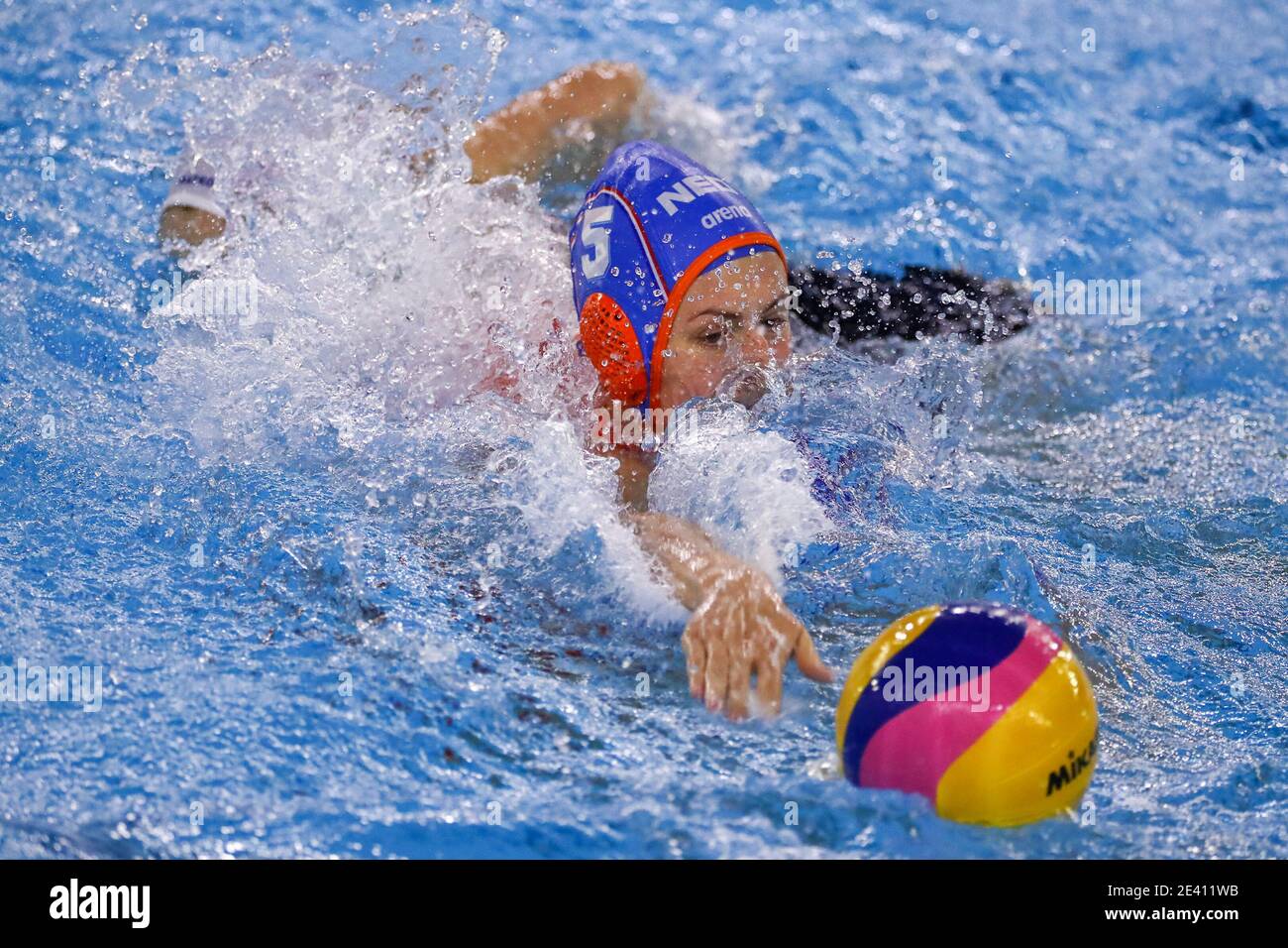 Trieste, Italy. 21st Jan, 2021. TRIESTE, ITALY - JANUARY 21: Iris Wolves of Netherlands during the match between France and The Netherlands at Women's Water Polo Olympic Games Qualification Tournament at Bruno Bianchi Aquatic Center on January 21, 2021 in Trieste, Italy (Photo by Marcel ter Bals/Orange Pictures/Alamy Live News) Stock Photo