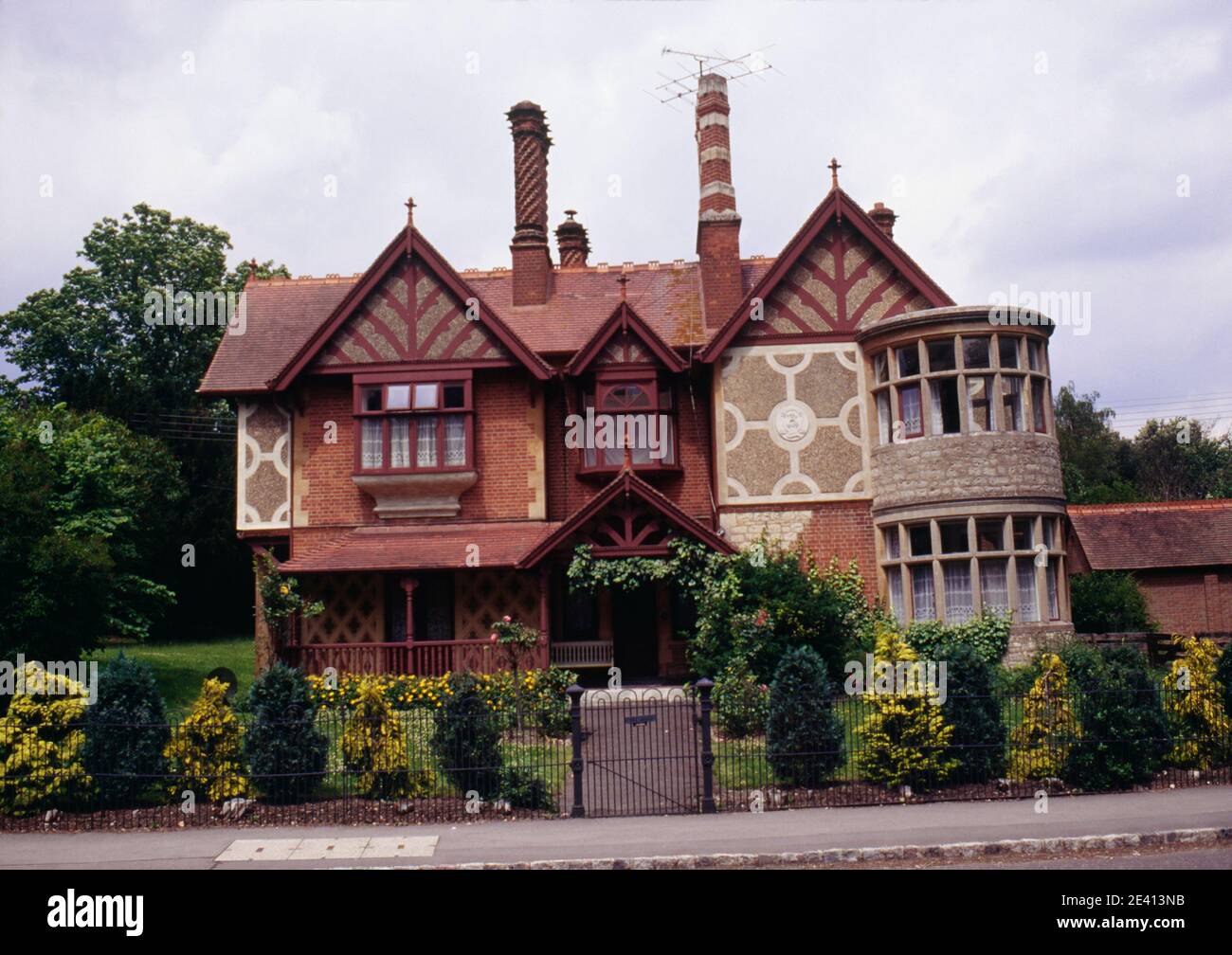 Rothschild estate house, c.1880s, waddeston bucks Stock Photo Alamy