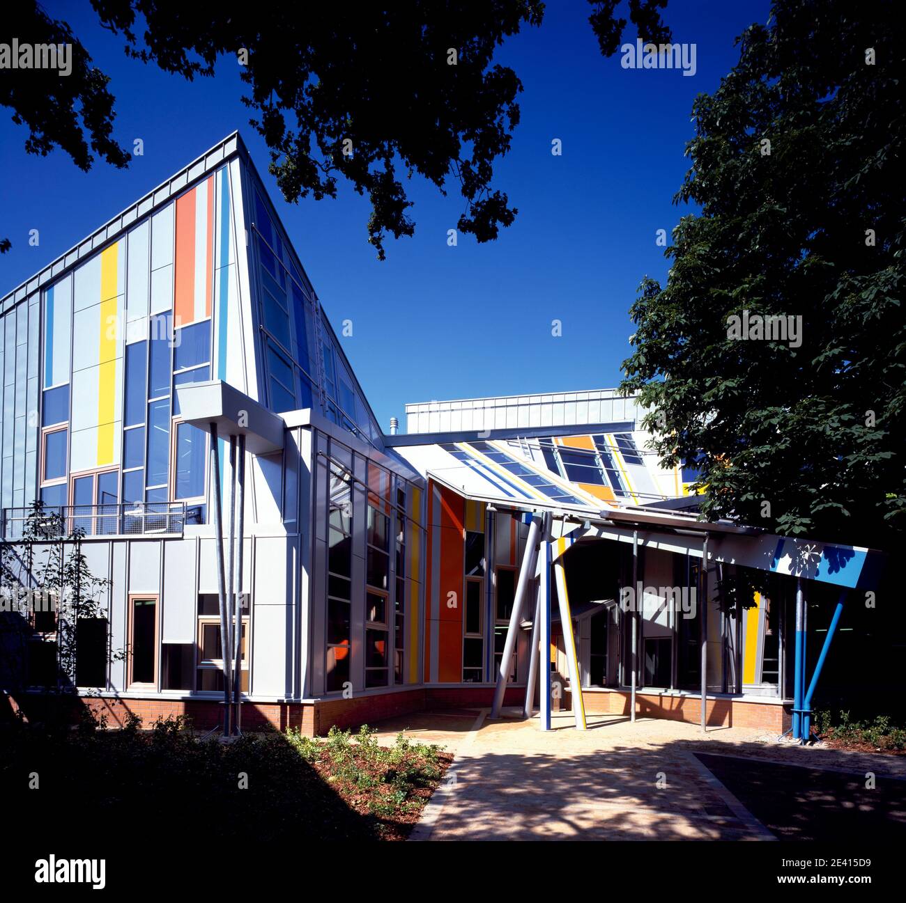 Eingang     Architekt Enric Miralles Stock Photo