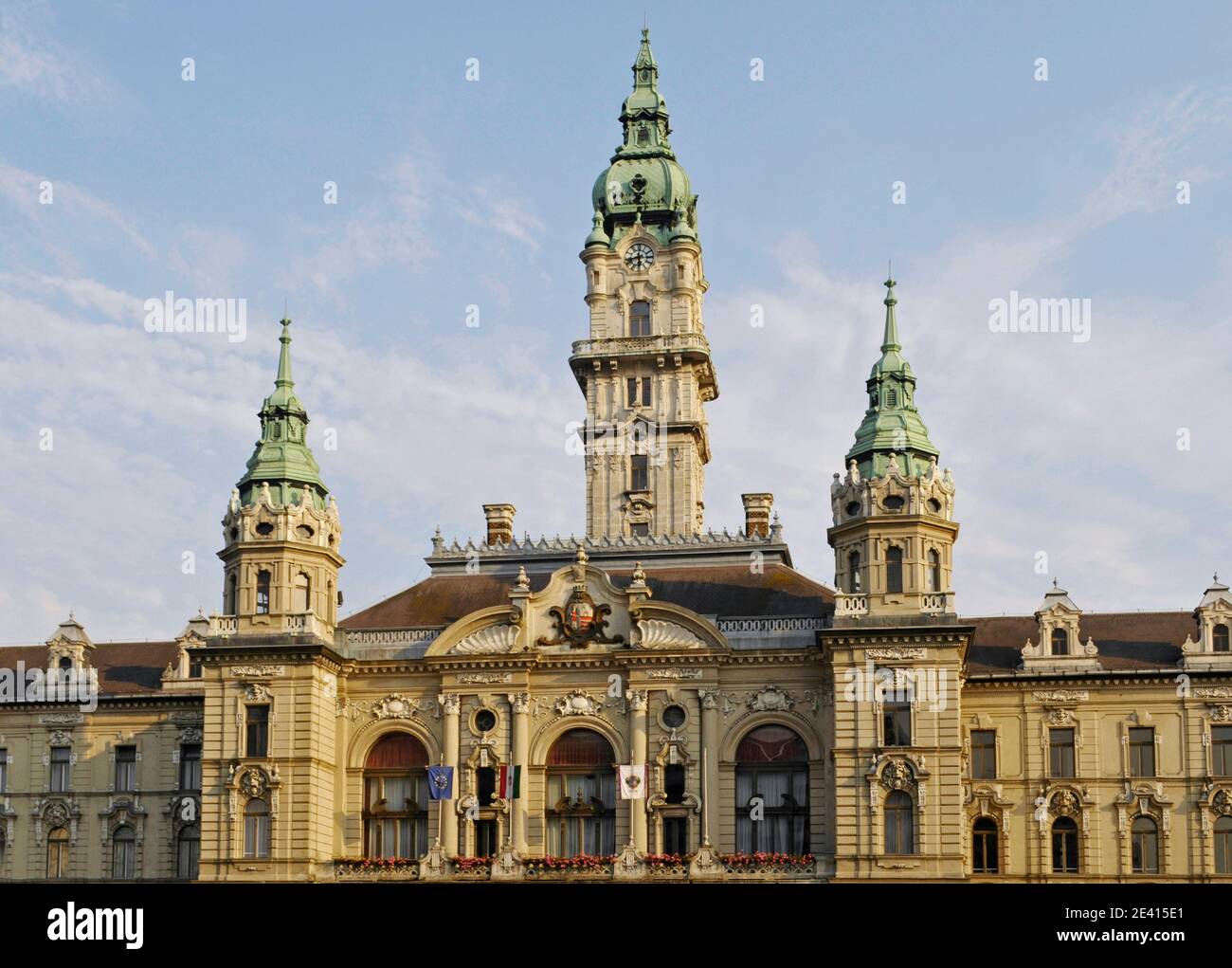 The Town Hall in Gyor ( Győr ) Hungary Stock Photo