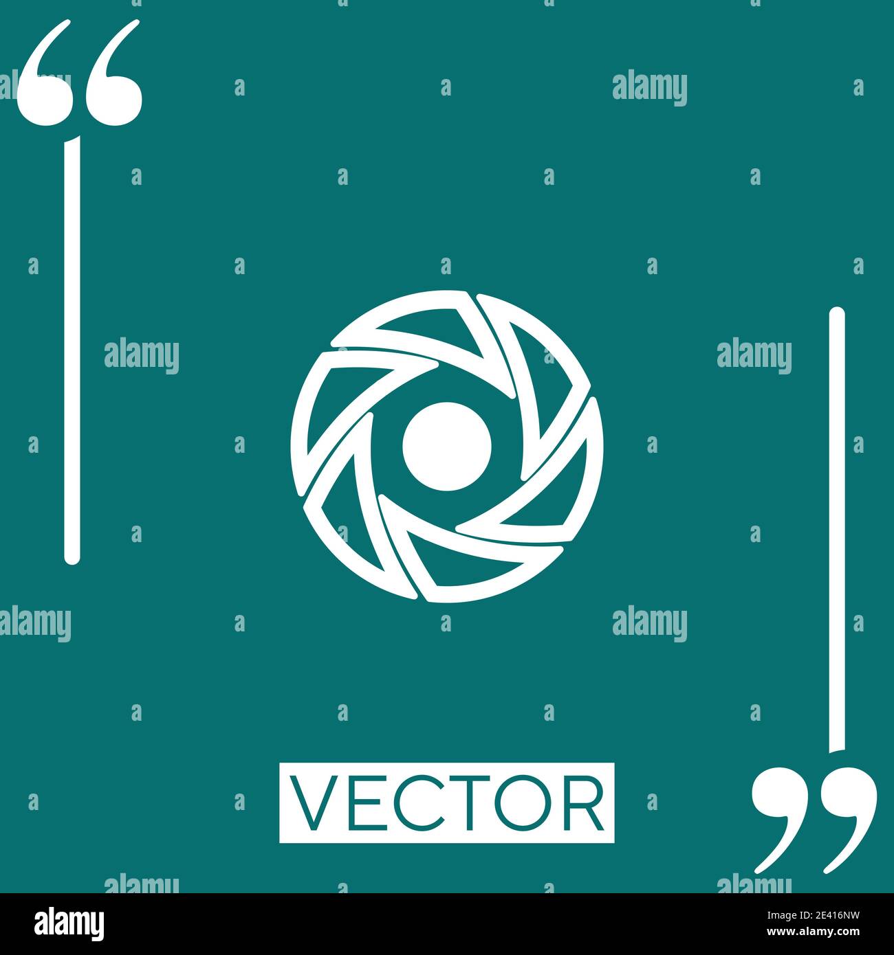 diaphragm vector icon Linear icon. Editable stroke line Stock Vector